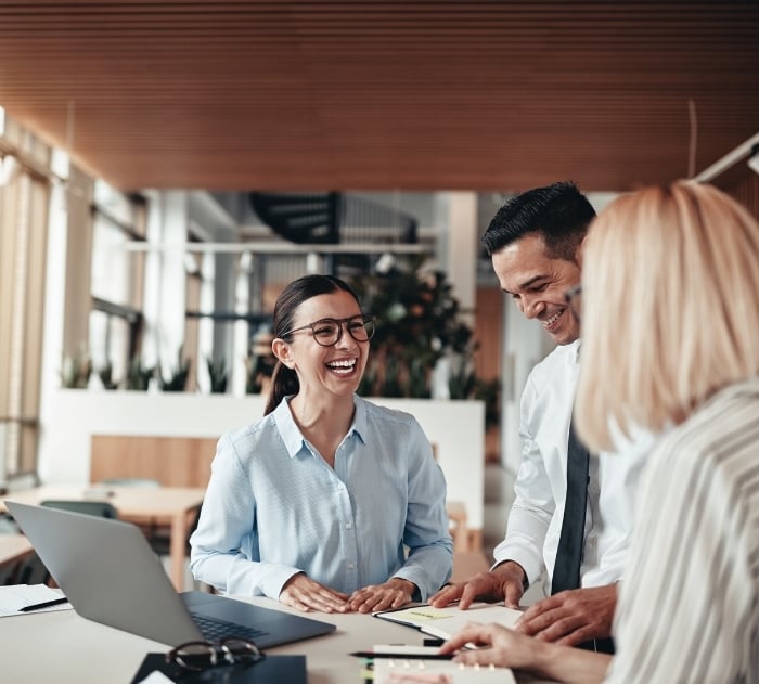 Smiling in Office - Resize Smiling in Office - Resize